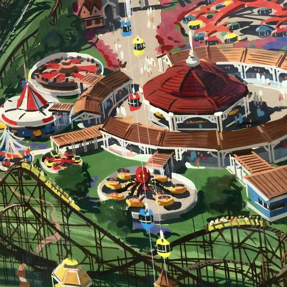 1971-02/03 concept for Hersheypark [Carrousel Circle]