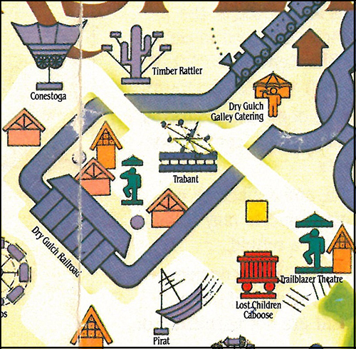 1986 Hersheypark map