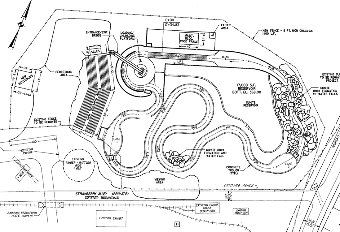 Canyon River Rapids proposal, 1986.