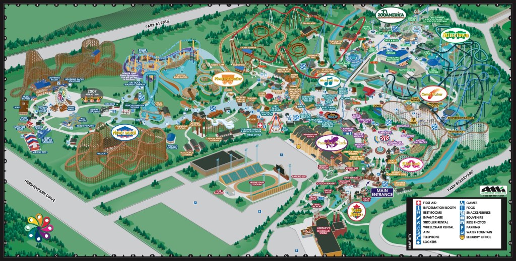 2006 Hersheypark summer map