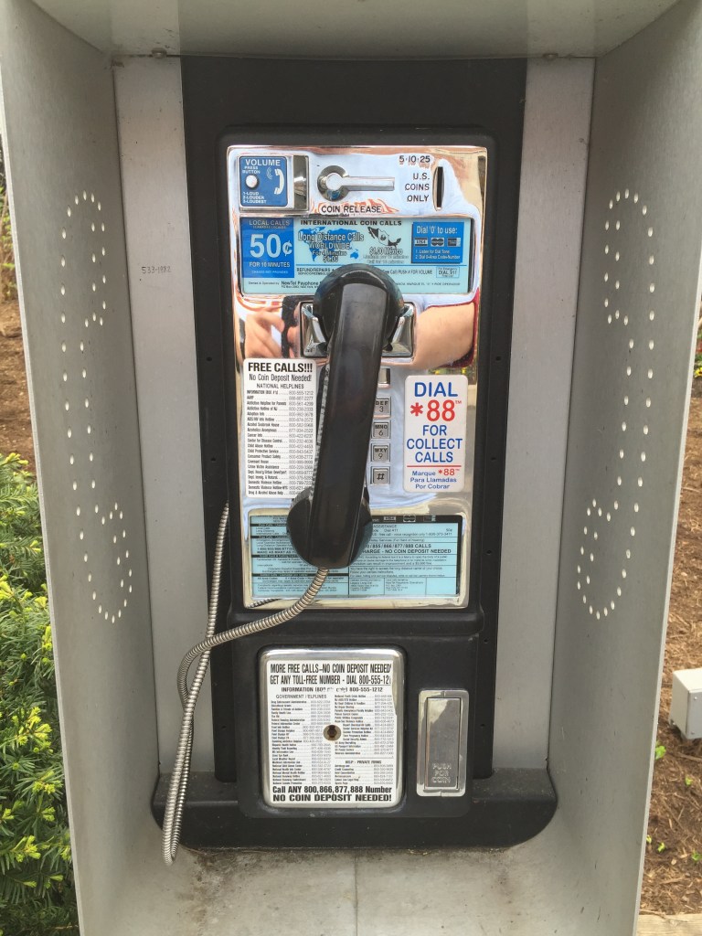 Hersheypark pay phone, 2016